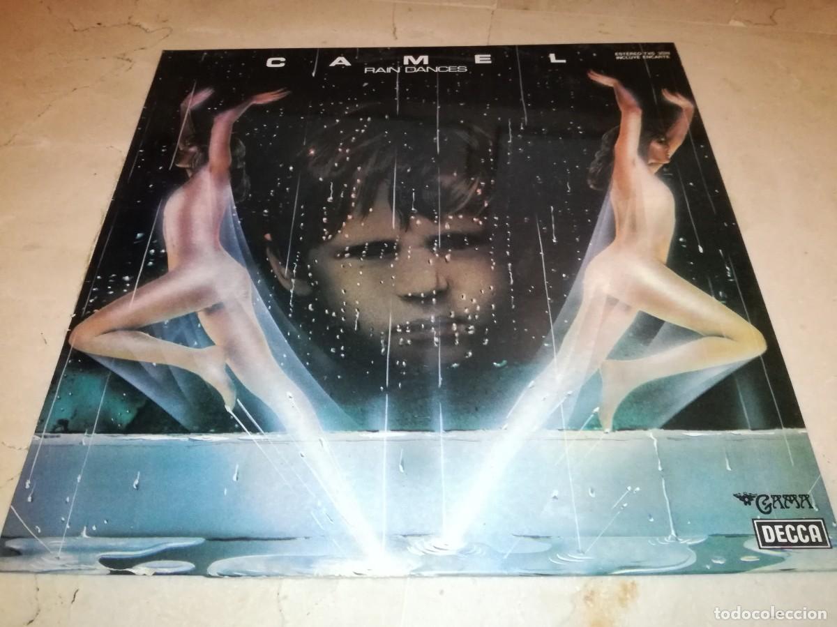 Discos de vinilo: CAMEL-RAIN DANCES-CONTIENE ENCARTE-ORIGINAL ESPA&Ntilde;OL 1977-VINILO EN BUEN ESTADO