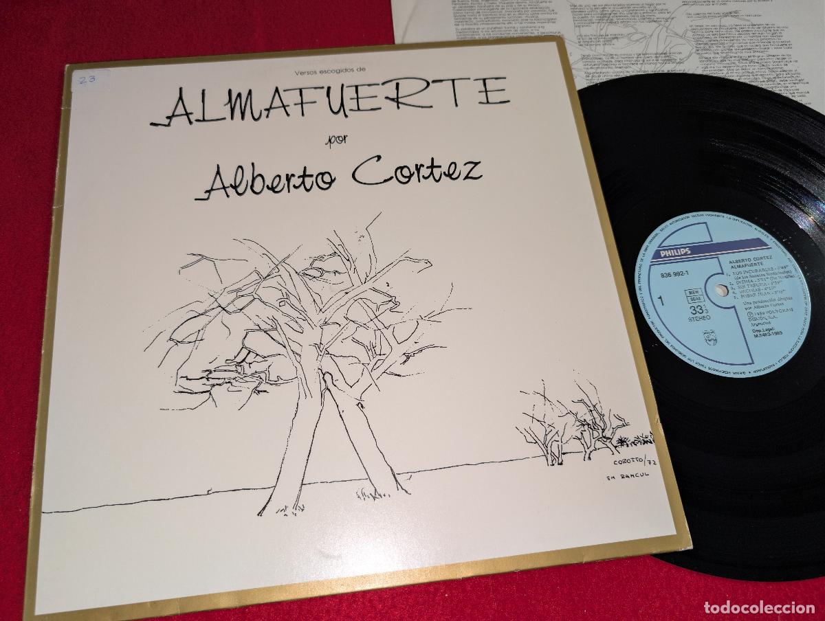 Discos de vinilo: ALBERTO CORTEZ Almafuerte Alma fuerte Versos escogidos LP 1989 Philips SPAIN