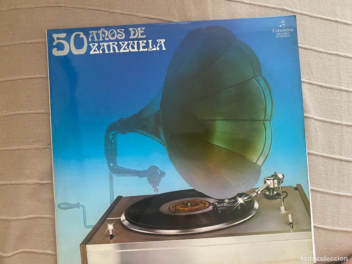 Discos de vinilo: LP DOBLE - 50 A&Ntilde;OS DE ZARZUELA - VARIOS