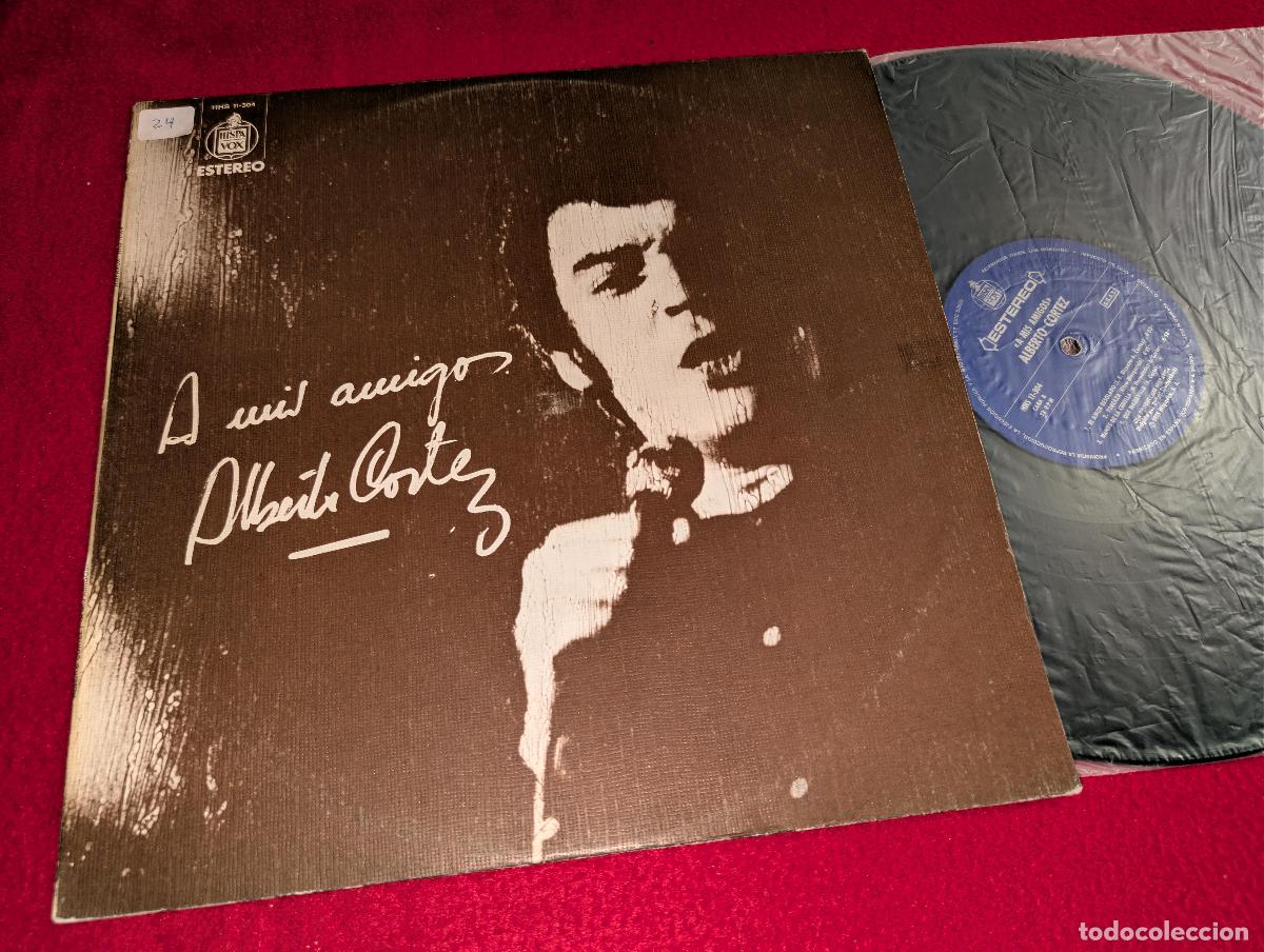 Discos de vinilo: ALBERTO CORTEZ A mis amigos LP 1975 Hispavox CARPETA CON TROQUEL