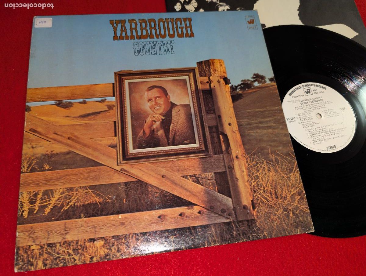 Discos de vinilo: GLENN YARBROUGH Country LP 1969 Warner Bros PROMO USA US