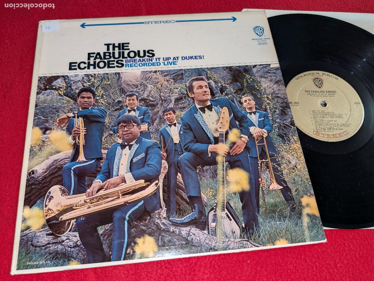 Discos de vinilo: THE FABULOUS ECHOES Breakin it up at dukes! Recorded Live LP 1967 Warner STEREO USA US