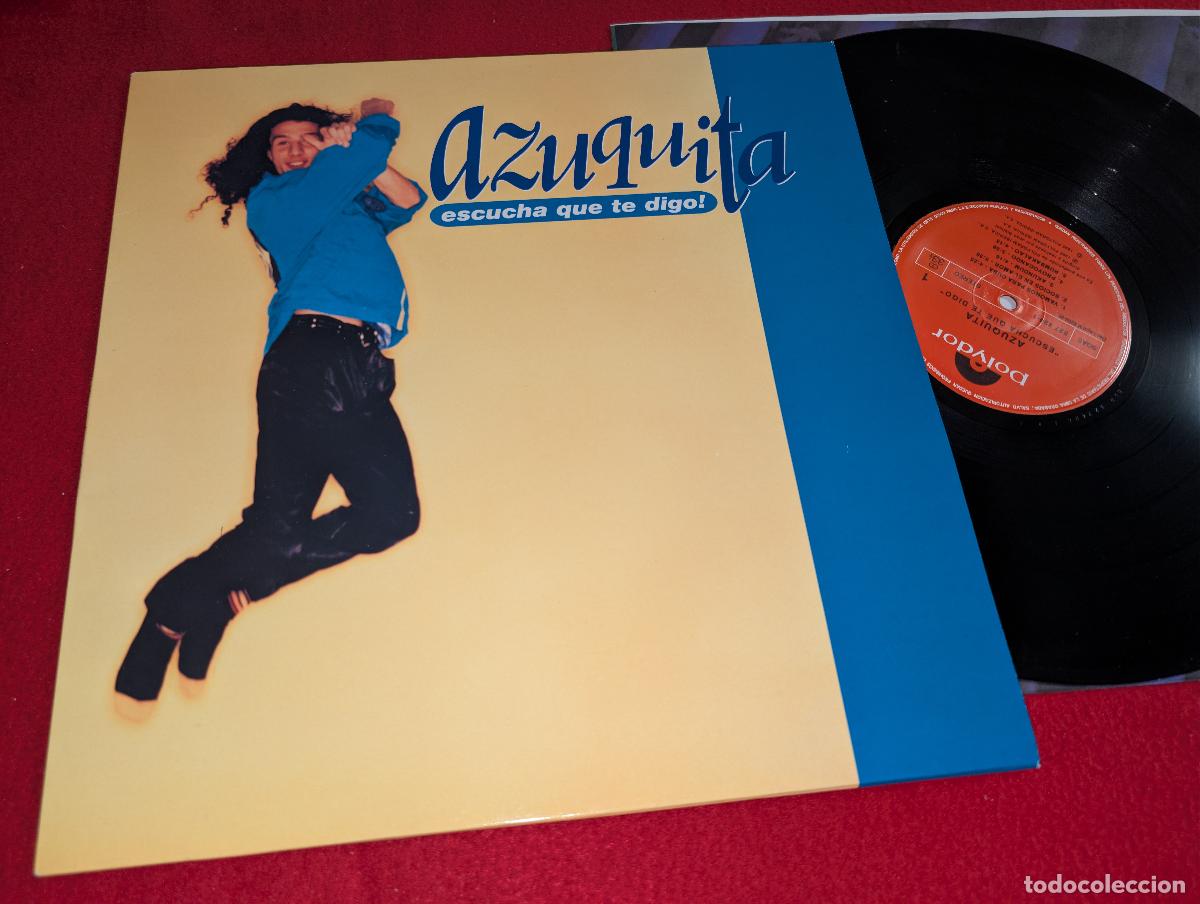 Discos de vinilo: AZUQUITA Escucha que te digo LP 1995 Polydor VINILO JOAN BIBILONI