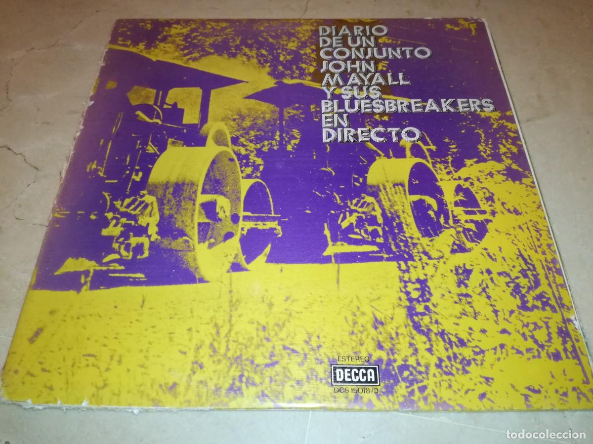 Discos de vinilo: JOHN MAYALL Y SUS BLUESBREAKERS EN DIRECTO-DIARIO DE UN COJUNTO-DOBLE LP-EDICI&Oacute;N ESPA&Ntilde;OLA