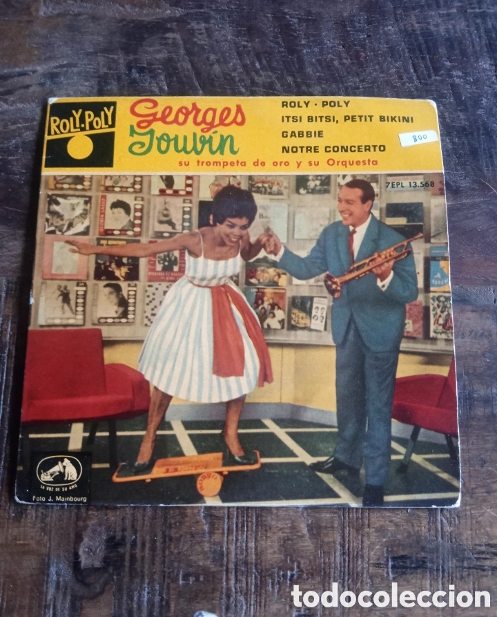 Discos de vinilo: Vinilo Single Georges Jouvin, titulado Roly-Poly 1960