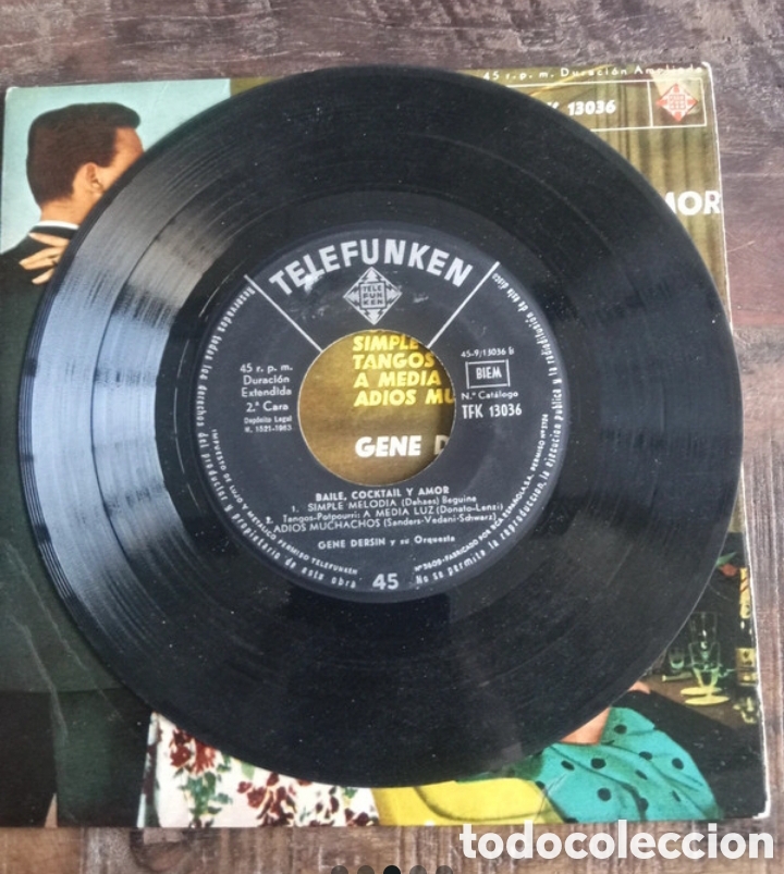 Discos de vinilo: Vinilo Single 1963, orquesta Gen Dersin - Foto 2