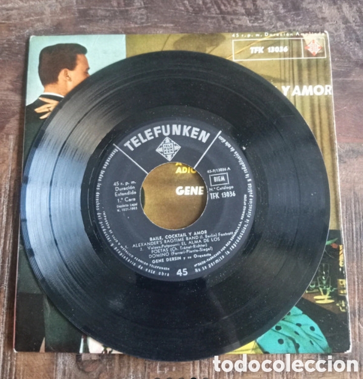 Discos de vinilo: Vinilo Single 1963, orquesta Gen Dersin - Foto 3