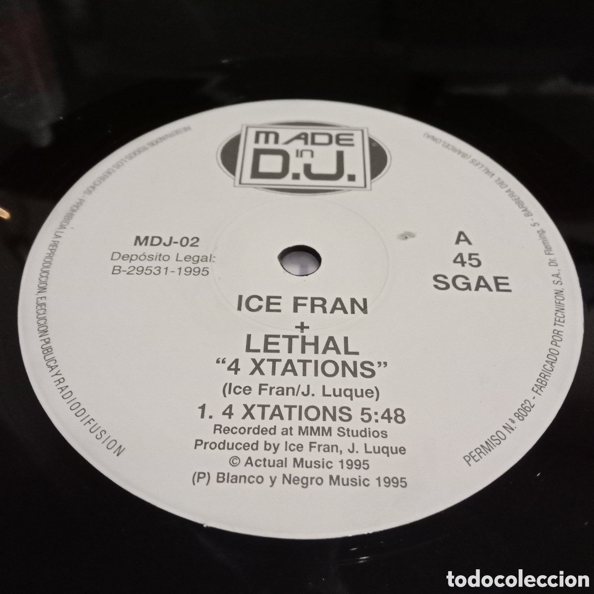 Discos de vinilo: ICE FRAN + LETHAL - 4 XTATIONS - MAXI-SINGLE 12&rdquo; - Foto 4