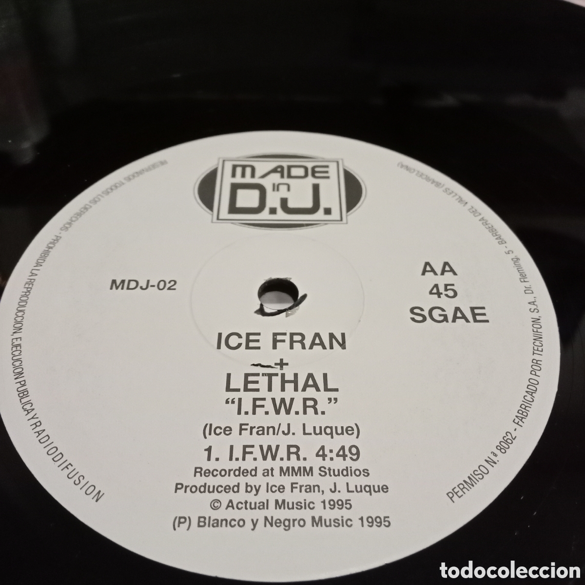 Discos de vinilo: ICE FRAN + LETHAL - 4 XTATIONS - MAXI-SINGLE 12&rdquo; - Foto 5