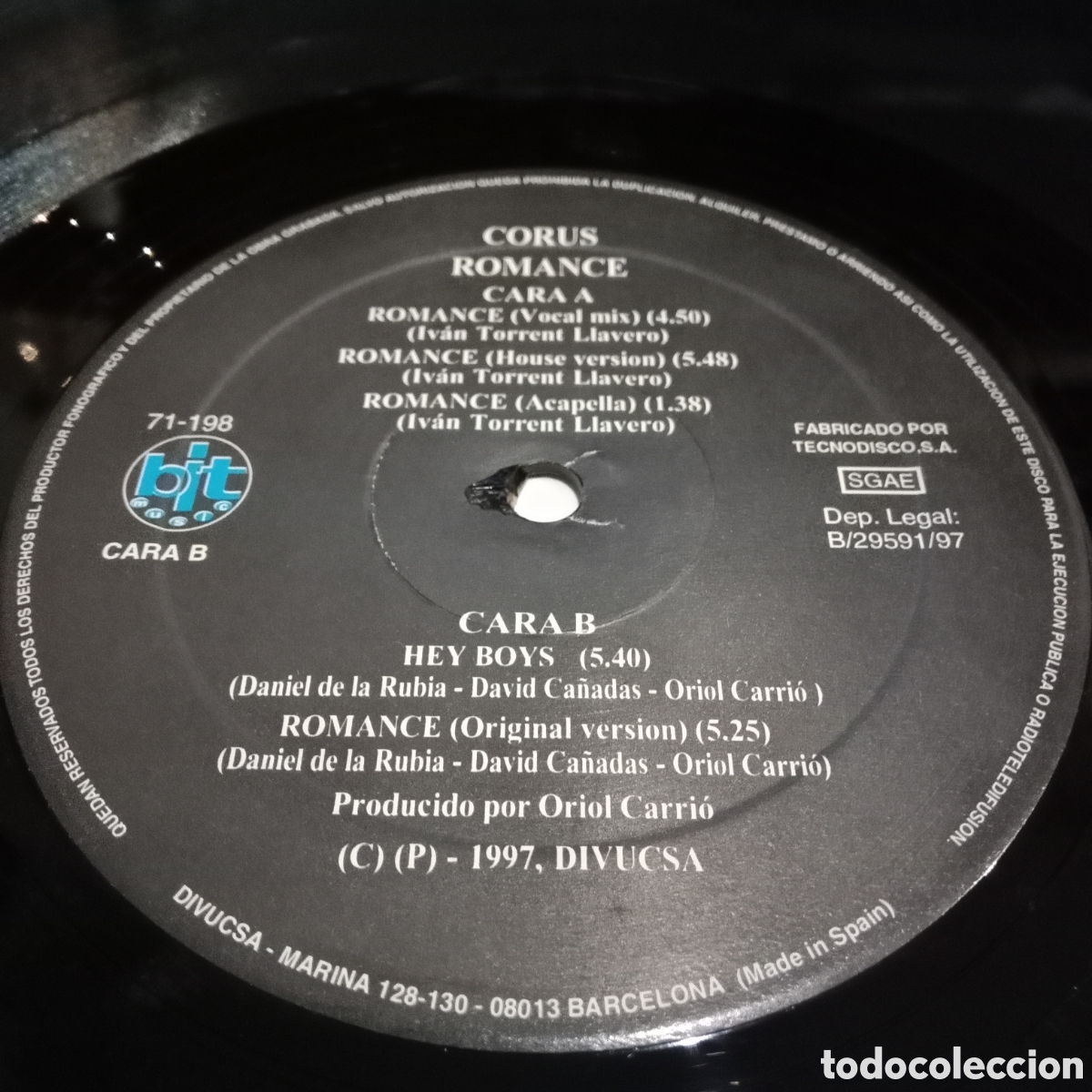 Discos de vinilo: CORUS - ROMANCE - MAXI-SINGLE 12&rdquo; - Foto 4