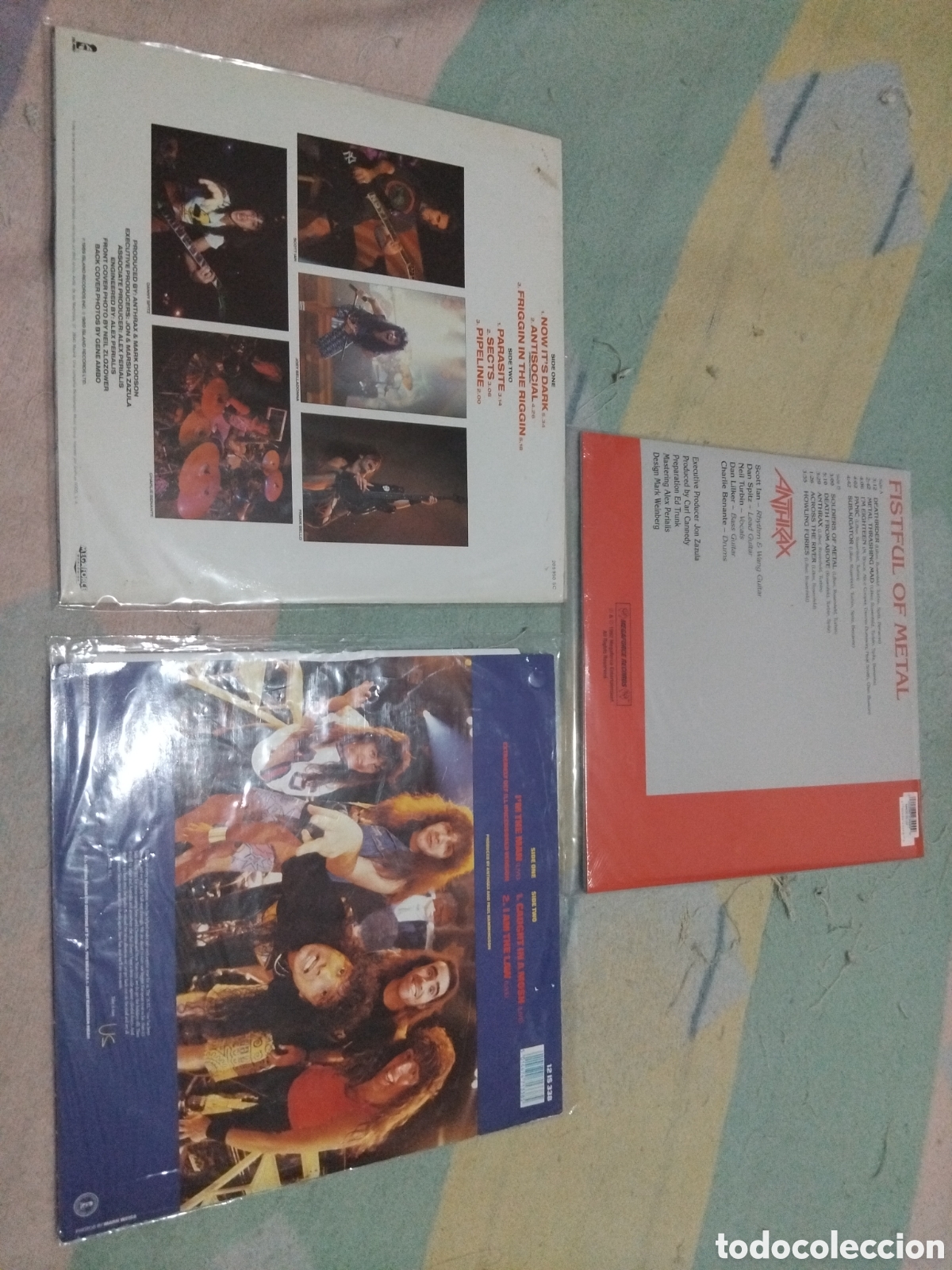 Discos de vinilo: Lote ANTHRAX (VINILOS) - Foto 2