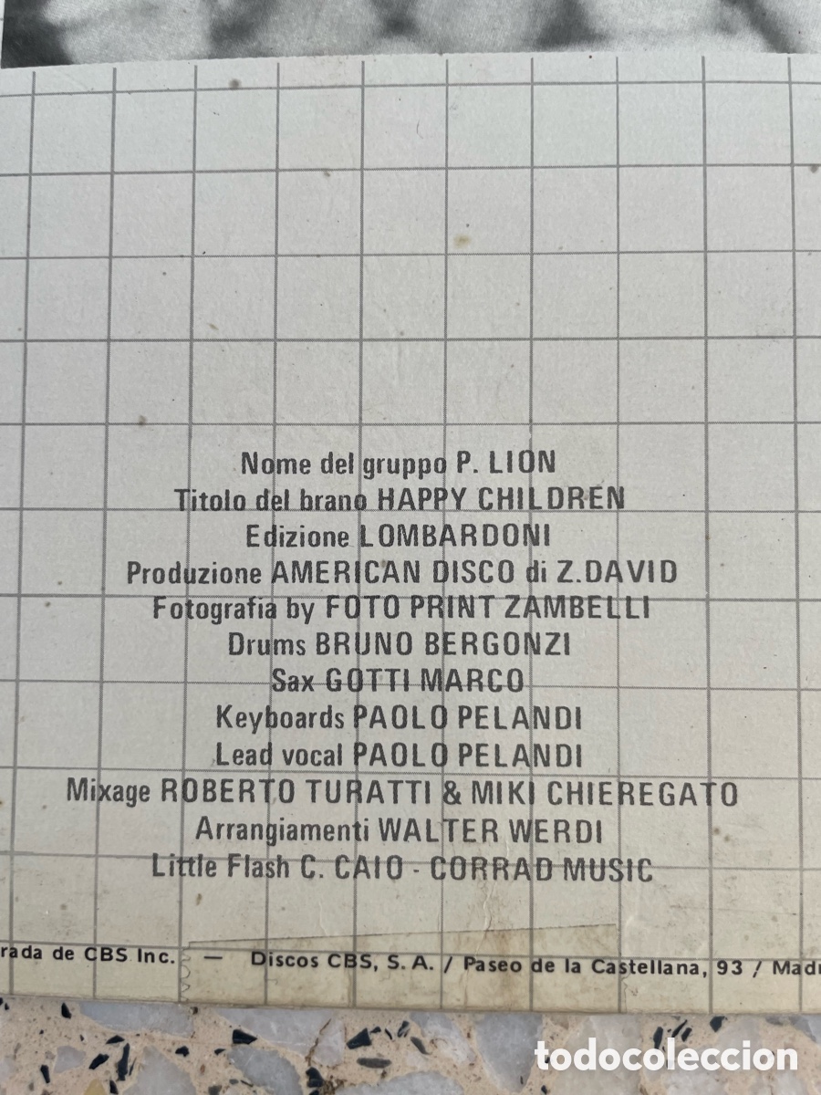 Discos de vinilo: P.Lion - Happy Children / Maxi-single - Foto 3
