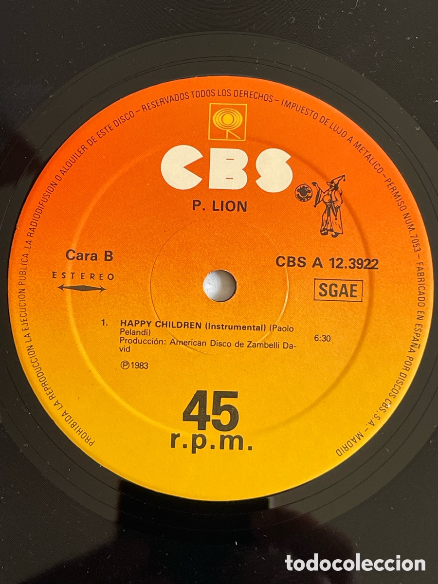 Discos de vinilo: P.Lion - Happy Children / Maxi-single - Foto 7