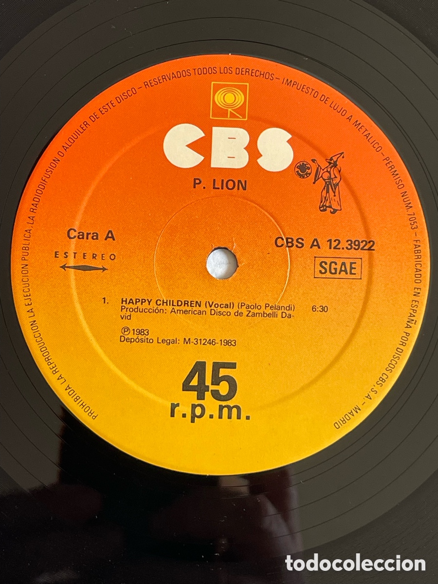 Discos de vinilo: P.Lion - Happy Children / Maxi-single - Foto 8