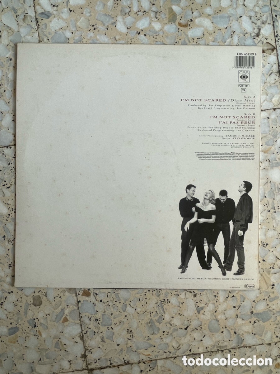 Discos de vinilo: Eighth Wonder - I&rsquo;m not Scared / Maxi-single - Foto 3