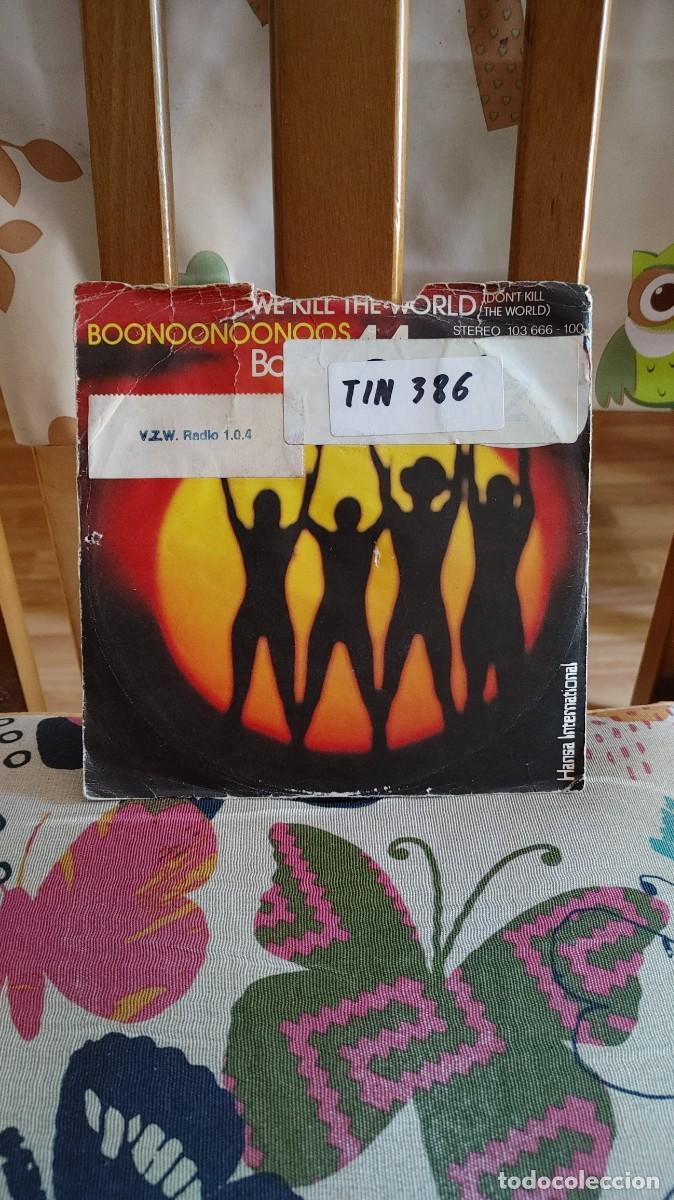 Discos de vinilo: BONEY M-SINGLE WE KILL THE WORLD - Foto 4