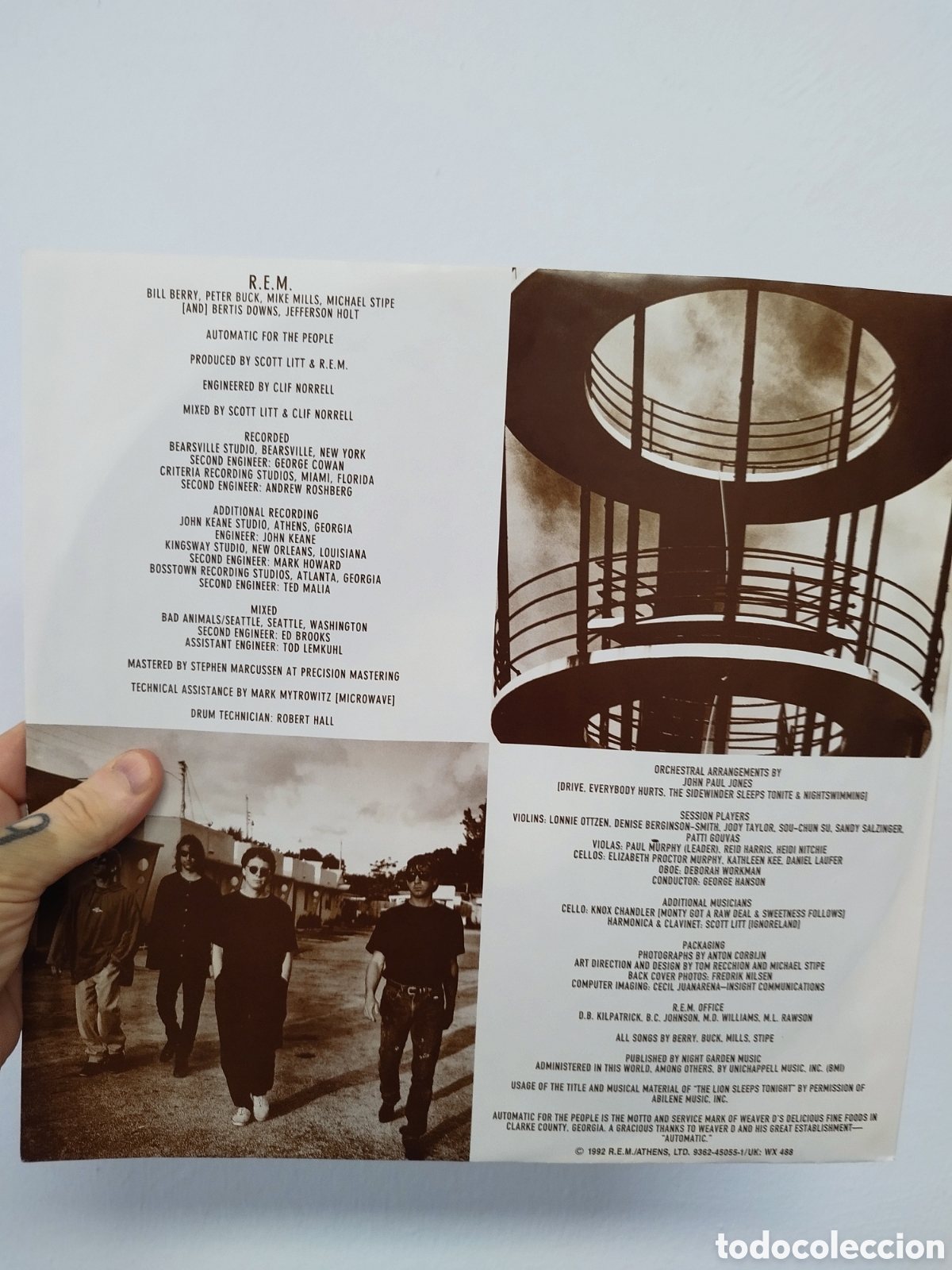 Discos de vinilo: REM. Vinilo. Automatic For The People. - Foto 4