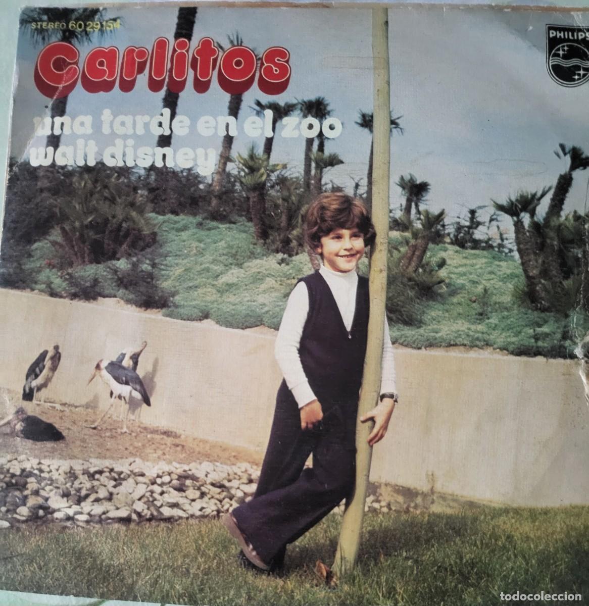 Discos de vinilo: Carlitos single sello Philips editado en Espa&ntilde;a a&ntilde;o 1972...