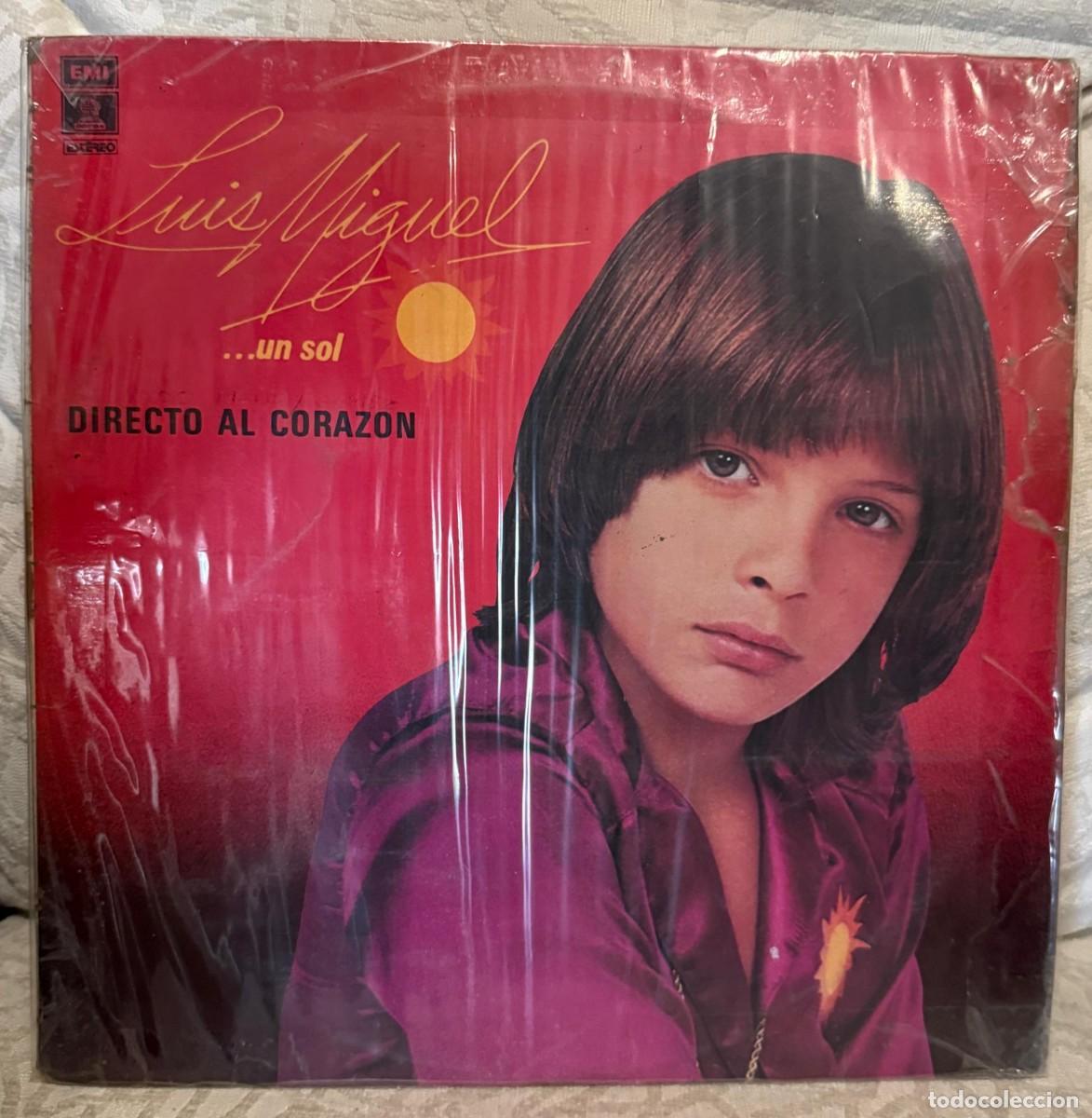 Discos de vinilo: Luis Miguel &ndash; Directo Al Corazon. Disco vinilo. Edic. colombia. 1982