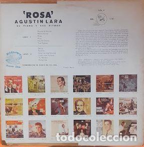 Discos de vinilo: Rosa - Agustin Lara - Foto 2