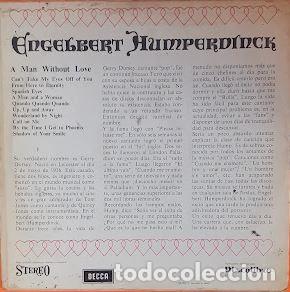 Discos de vinilo: A Man Without Love - Engelbert Humperdinck - Foto 2