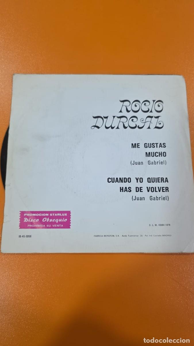 Discos de vinilo: Rocio Durcal &rdquo;ME GUSTAS MUCHO&rdquo; Single [CD] - Foto 2