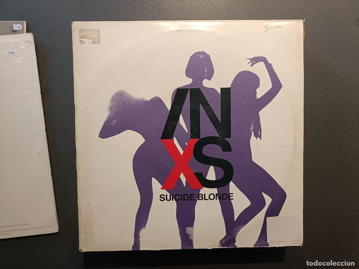Discos de vinilo: INXS - Suicide Blonde - Maxi Single sello Mercury 1990