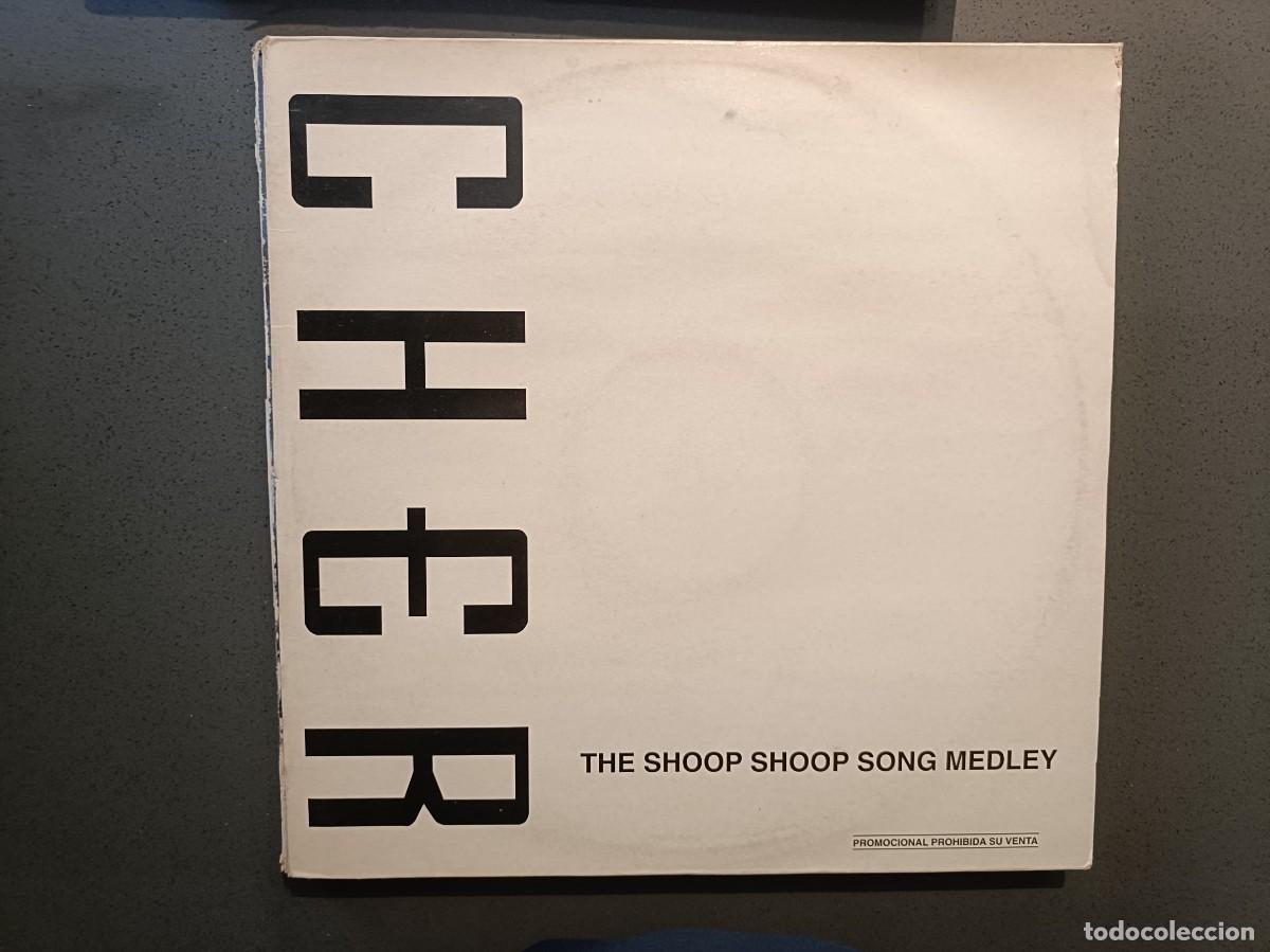 Discos de vinilo: Cher - The Shoop Shoop song Medley - Maxi Single sello Geffen Records 1993
