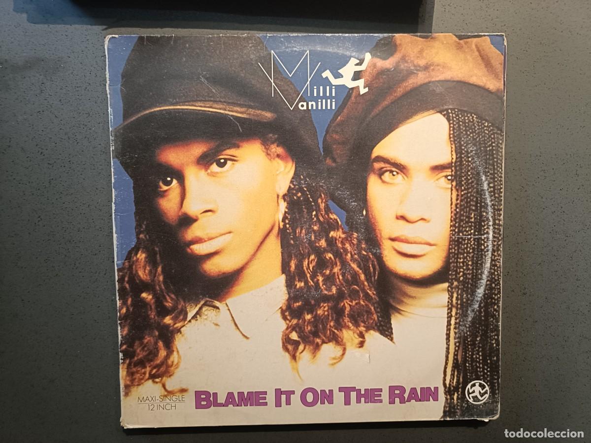 Discos de vinilo: Mili Vanilli - Blame It On The Rain - Maxi Single sello Ariola 1989