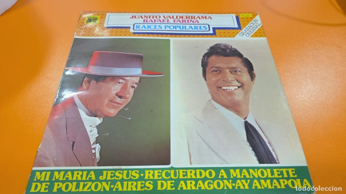 Discos de vinilo: JUANITO VALDERRAMA - RAFAEL FARINA - RAICES POPULARES - LP VINILO - CAUDAL - 1979