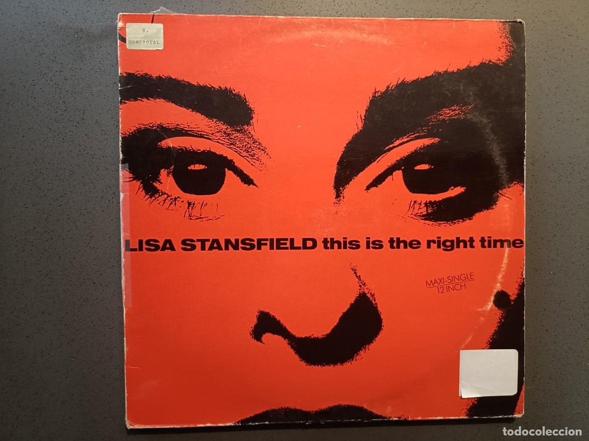 Discos de vinilo: Lisa Stansfield - This is the right time - Maxi Single sello Arista 1989