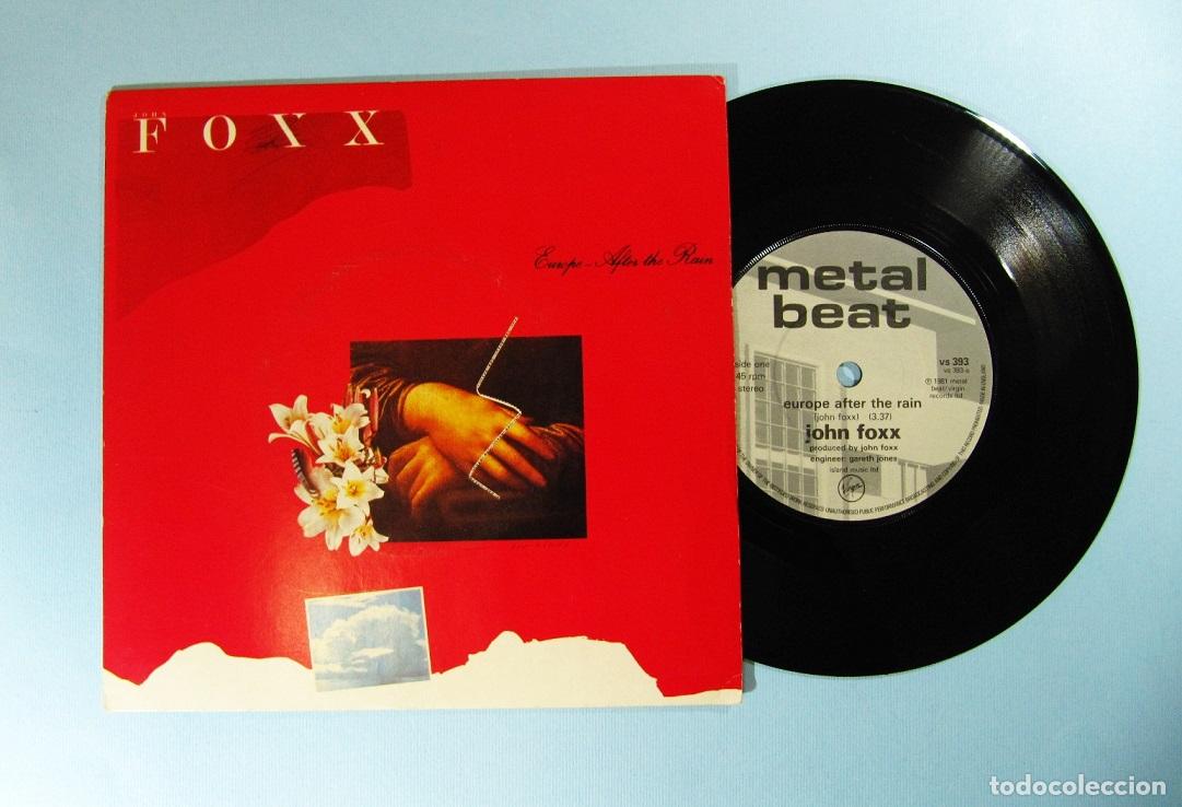 Discos de vinilo: JOHN FOXX - Single UK - EUROPE AFTER THE RAIN + THIS JUNGLE - 1981