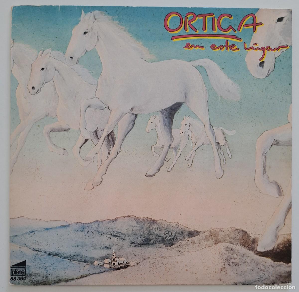 Discos de vinilo: ORTIGA - EN ESTE LUGAR - pl&auml;ne &ndash; 88 364 G - GERMANY 1984 - FIRMADO EN PORTADA TRASERA
