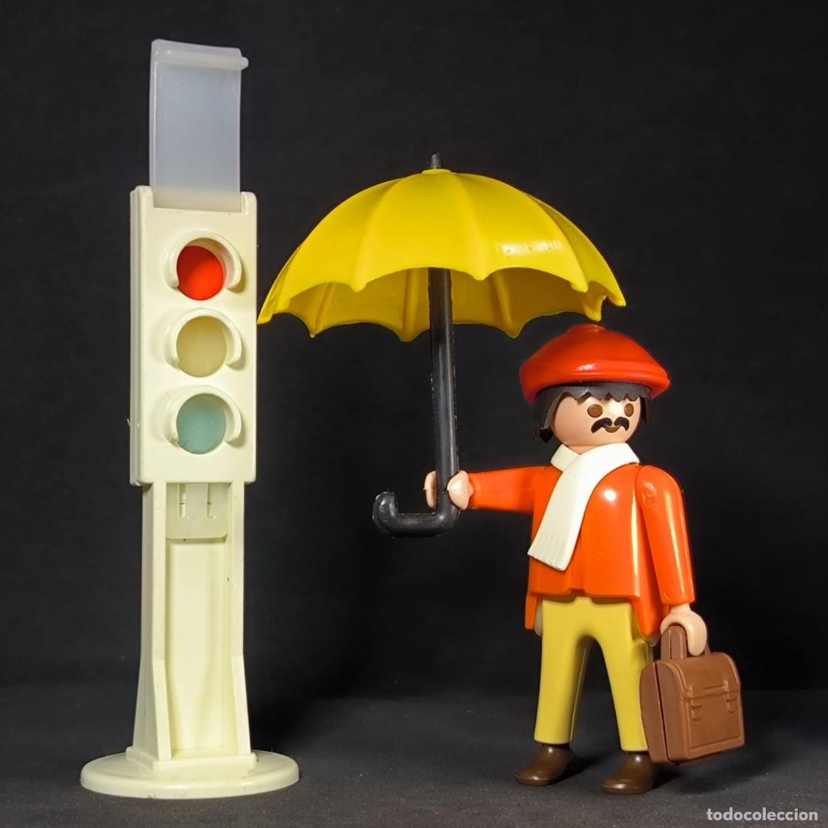Discos de vinilo: Playmobil hombre con paraguas y semaforo ☼