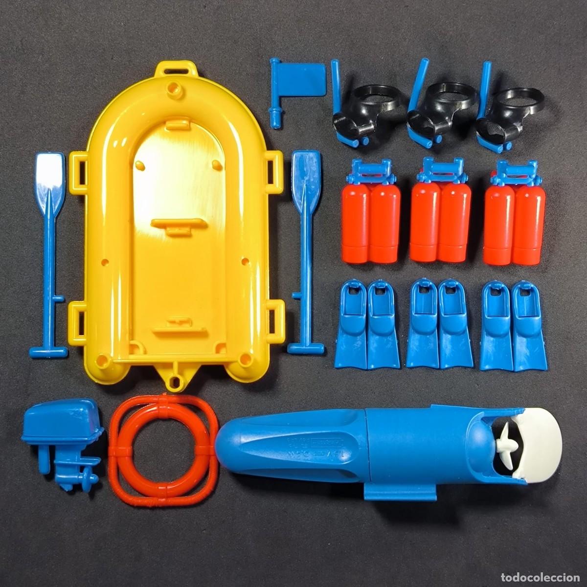 Discos de vinilo: Playmobil bote con motor y accesorios de buceo ☼