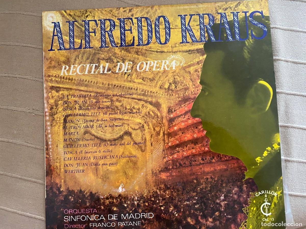 Discos de vinilo: LP ALFREDO KRAUS - RECITAL DE OPERA