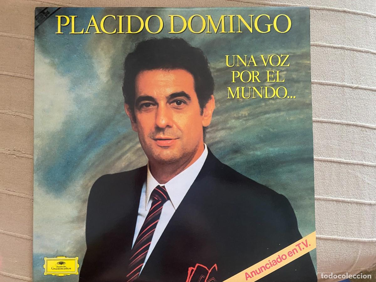 Discos de vinilo: LP DOBLE PLACIDO DOMINGO - UNA VOZ POR EL MUNDO
