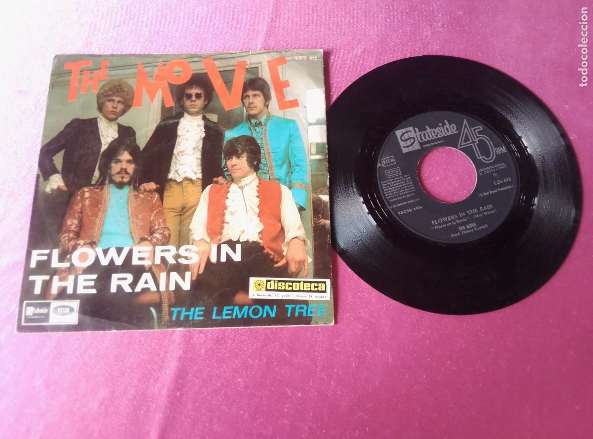 Discos de vinilo: THR MOVE FLOWERS IN THE RAIN 1967 SINGLE L141