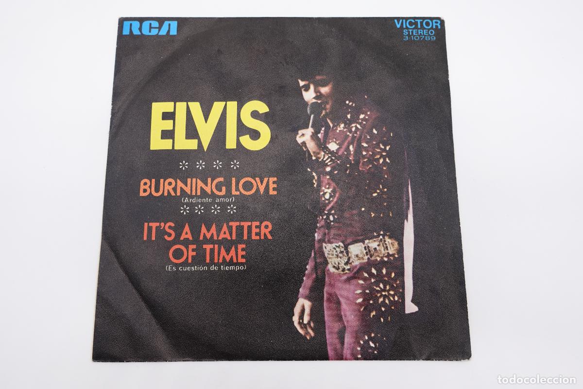 Discos de vinilo: SINGLE EP VINILO ELVIS PRESLEY BURNING LOVE 45 RPM