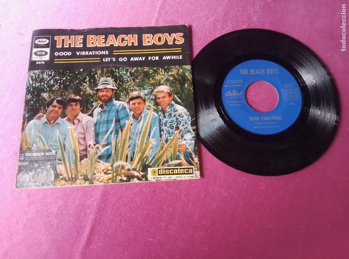 Discos de vinilo: THE BEACH BOYS GOOD VIBRATIONS 1966 SINGLE L141