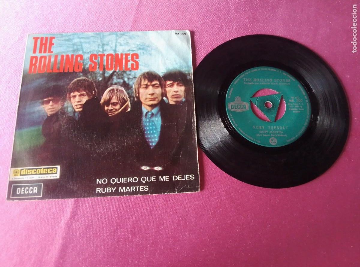 Discos de vinilo: THE ROLLING STONES RUBY MARTES 1966 SINGLE L141 - Foto 1