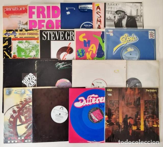 Discos de vinilo: Gran oferta. Lote 82 vinilos 12&rdquo; m&uacute;sica electr&oacute;nica
