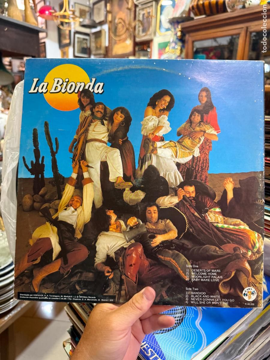Discos de vinilo: LP LA BIONDA - BANDIDO - Foto 2