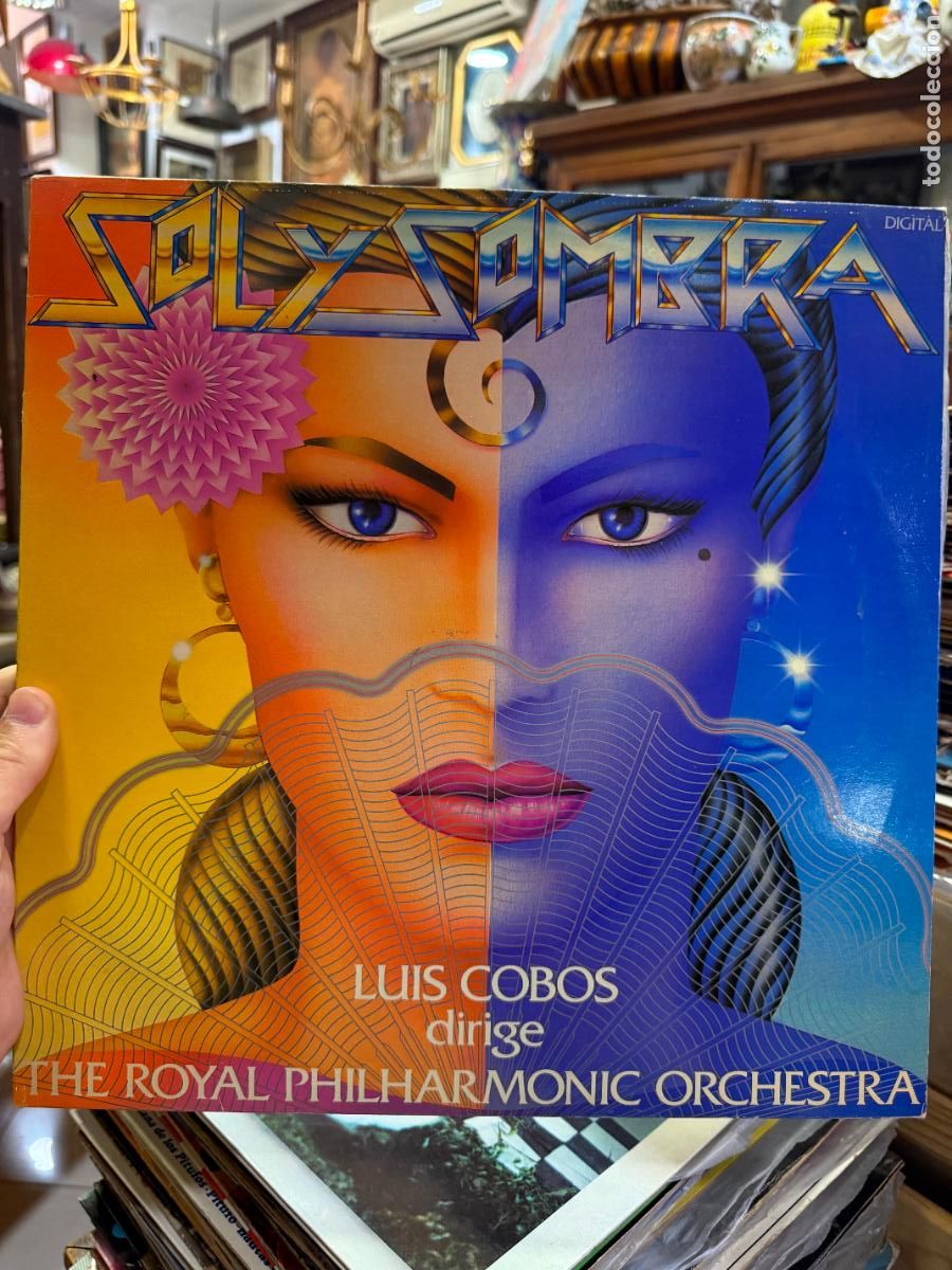 Discos de vinilo: LP SOL Y SOMBRA - LUIS COBOS DIRIGE THE ROYAL PHILHARMONIC ORCHESTRA