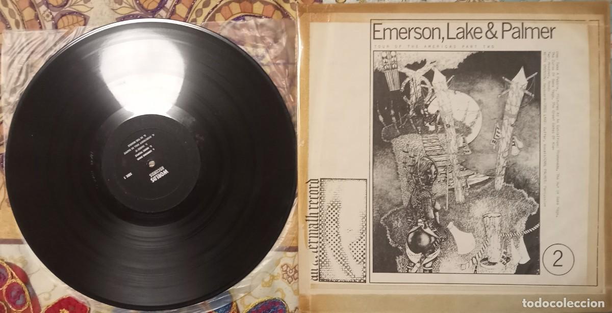 Discos de vinilo: Emerson Lake & Palmer Tour of the Americas part 2 live 1972 U.S.A. pressing very rare!!