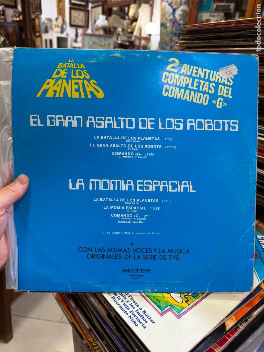 Discos de vinilo: LP LA BATALLA DE LOS PLANETAS - Foto 2