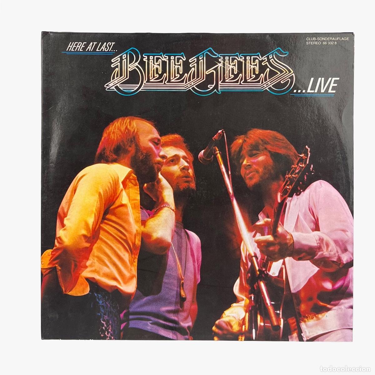 Discos de vinilo: LP. Bee Gees. Here At Last... Bee Gees... Live (VG/VG+)