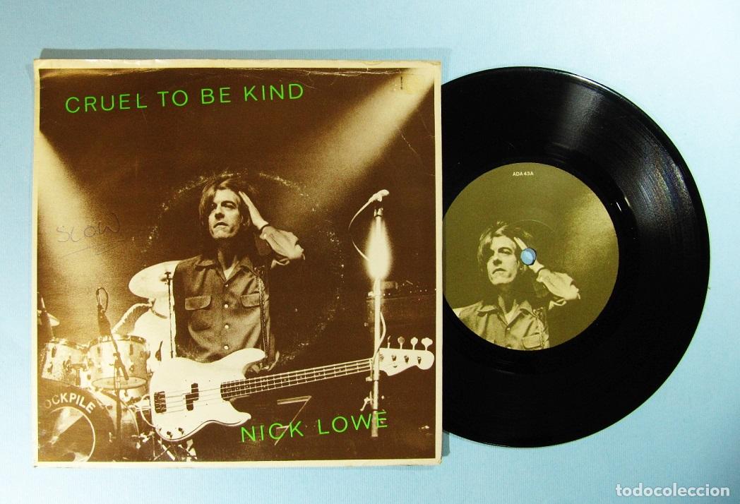 Discos de vinilo: NICK LOWE - Single UK - CRUEL TO BE KIND + ENDLESS GREY RIBBON 1979