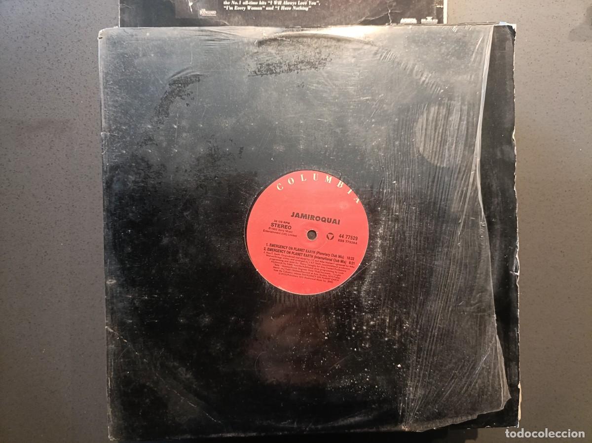 Discos de vinilo: Jamiroquai - Emergency On Planet Earth - Maxi Single sello Columbia 1992