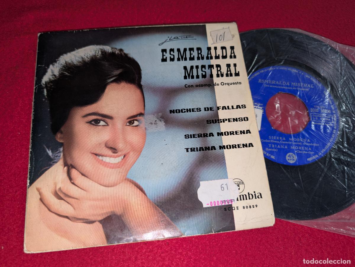 Discos de vinilo: ESMERALDA MISTRAL Noches de Fallas/Suspenso/Sierra Morena +1 EP 7'' 1964 Columbia ESPA&Ntilde;A